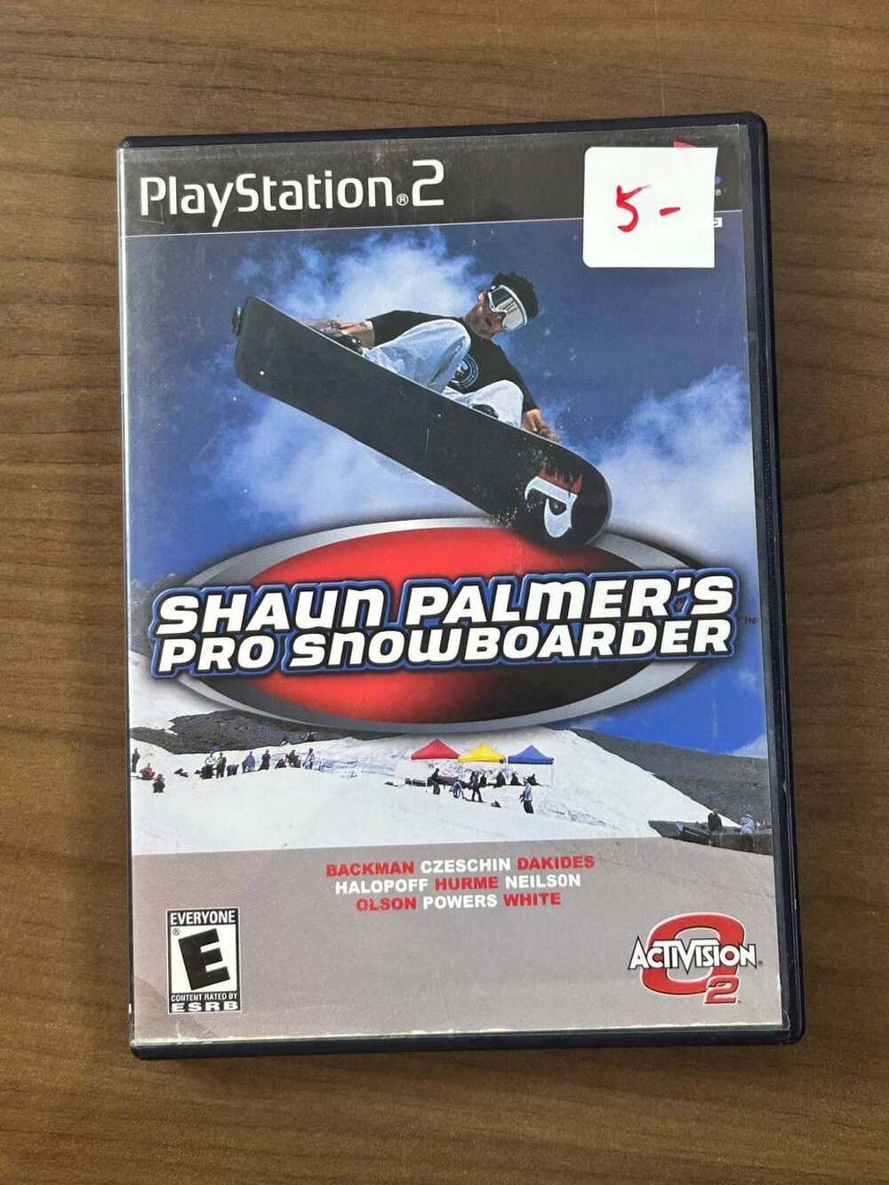 Shaun Palmer's Pro Snowboarder PS2 PlayStation 2 2001 CIB Manual Disc Case